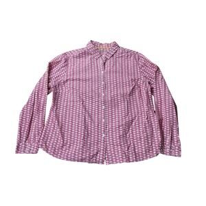 Mini Boden Designer Clock Print Classic Button Down Women's Shirt Size 16